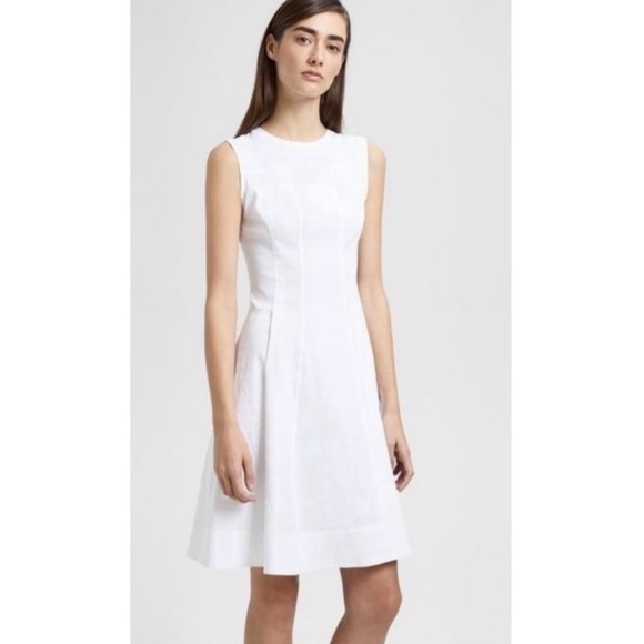 Theory Dresses & Skirts - 🎉HP🎉 Theory NWT White Modern Tea Dress, Linen